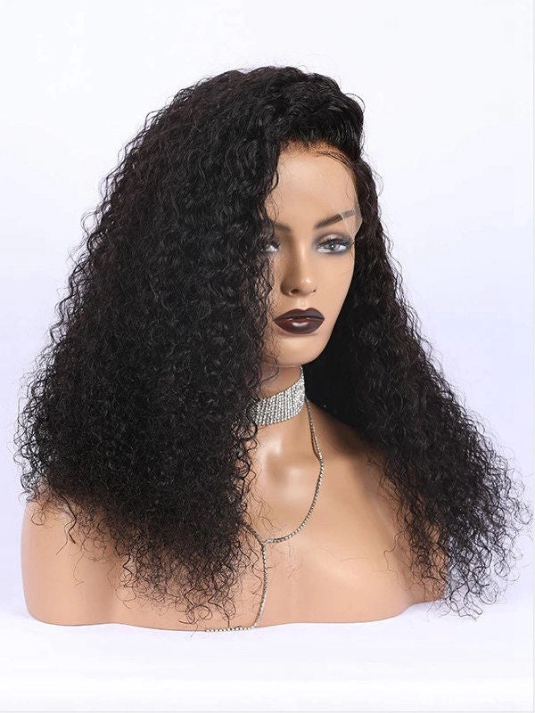 24hrs shipping Chinalacewig Best Undetectable Invisible 360 HD Lace Frontal Wigs Curly CF115
