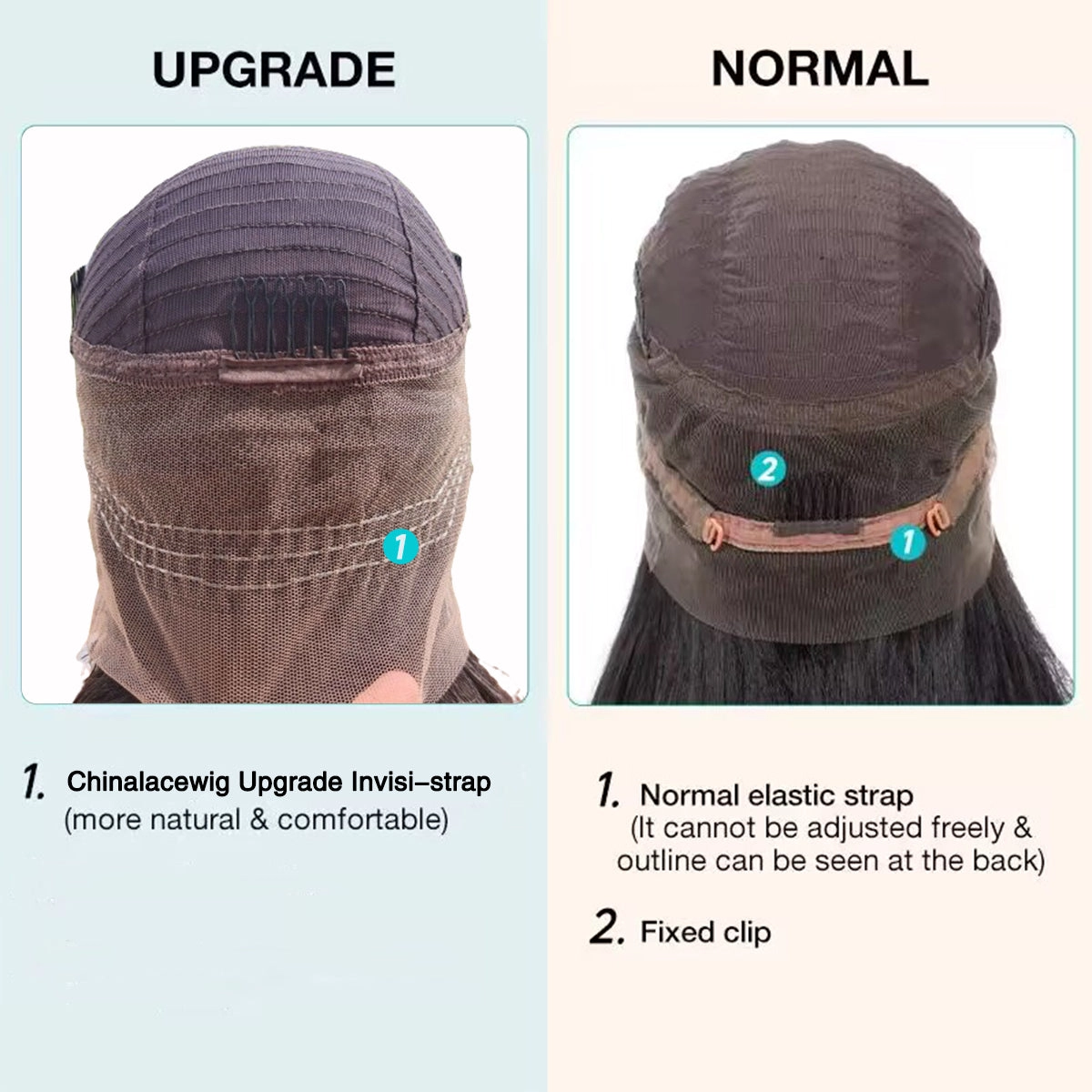24hrs shipping Chinalacewig Best Undetectable Invisible 360 HD Lace Frontal Wigs Curly CF115