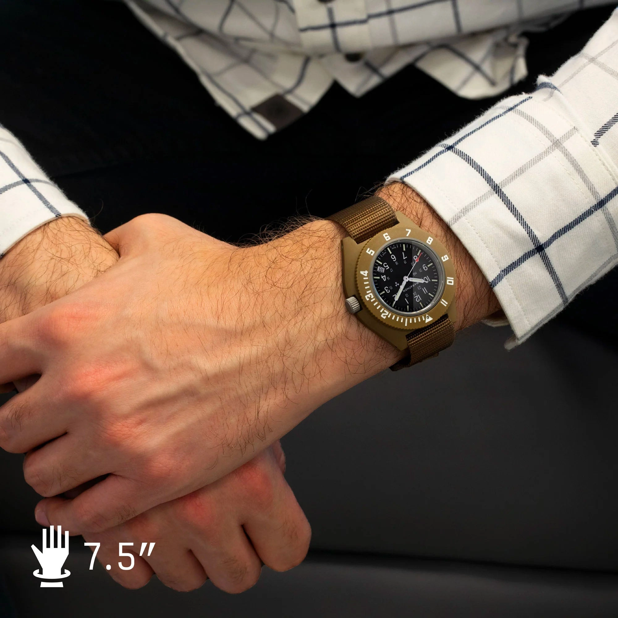 41mm Desert Tan Pilot's Navigator with Date (Quartz)