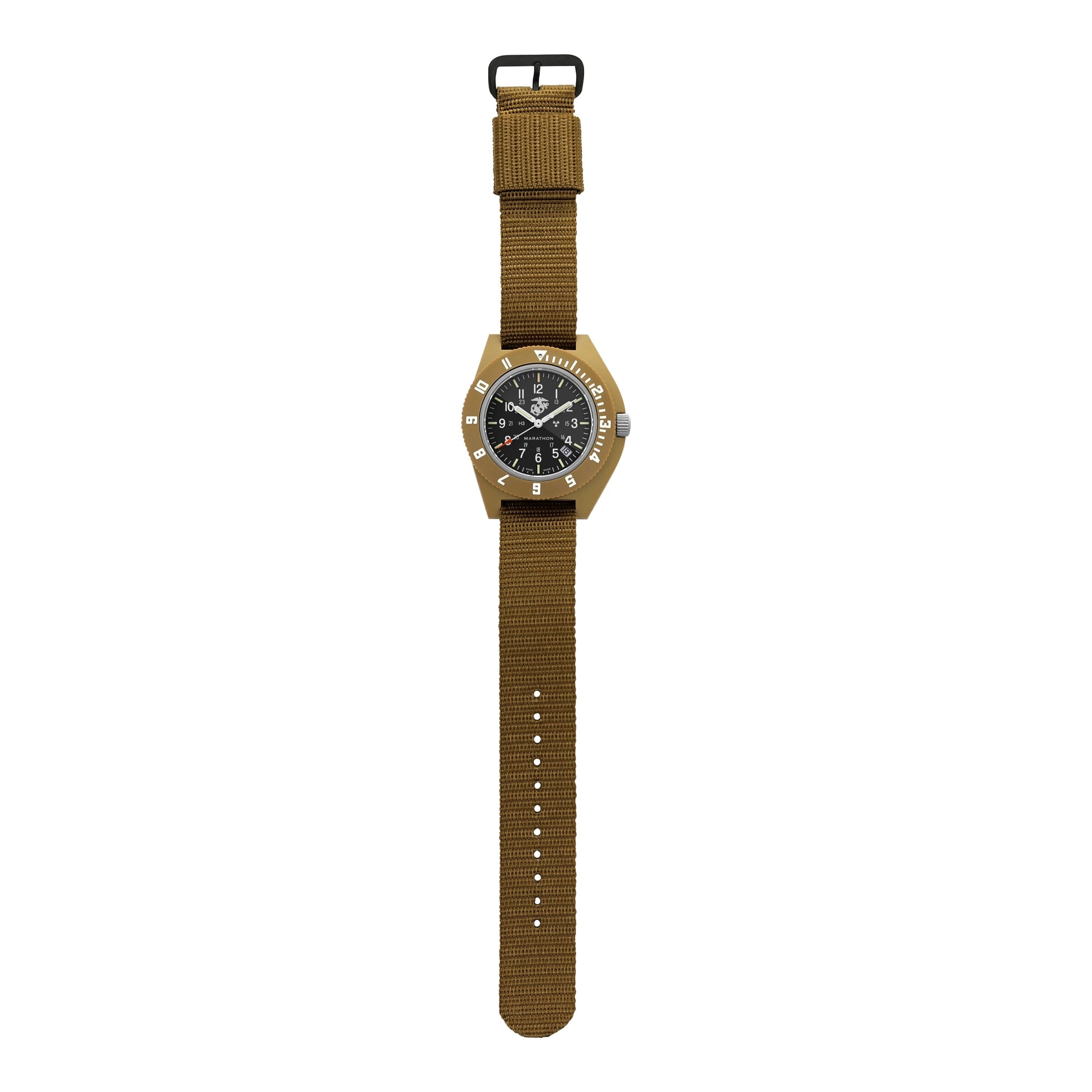 41mm Official USMC Desert Tan Pilot's Navigator with Date (Quartz)