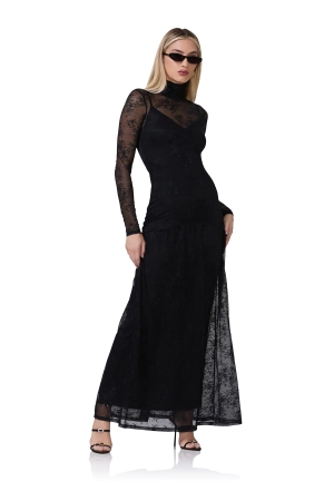 Amala Lace Dress - Noir