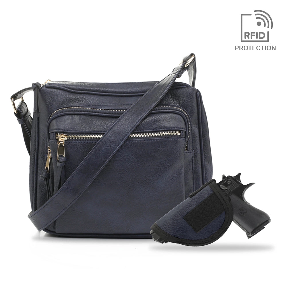 Brooklyn Concealed Carry Lock and Key Crossbody