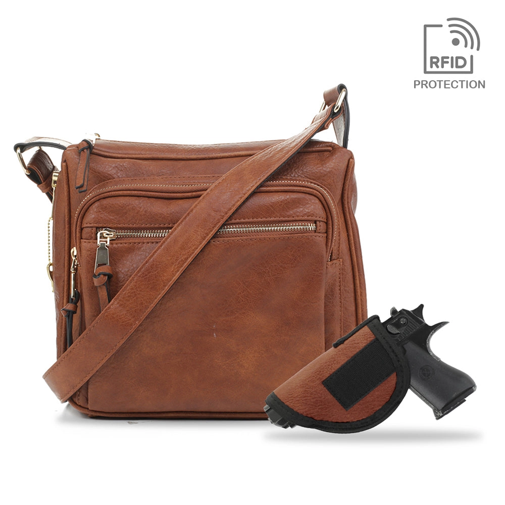 Brooklyn Concealed Carry Lock and Key Crossbody