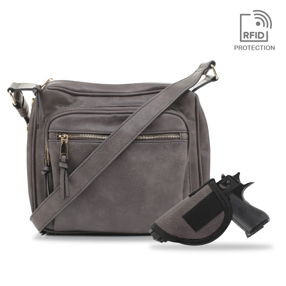 Brooklyn Concealed Carry Lock and Key Crossbody
