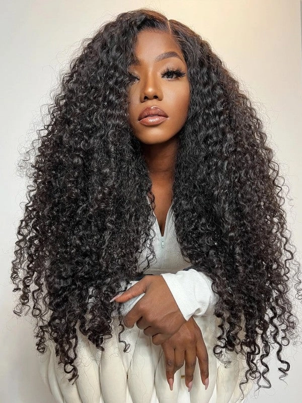 Chinalacewig Brazilian Virgin Human Hair Kinky Curly 360 Lace Front Wigs With Babyhair CF481