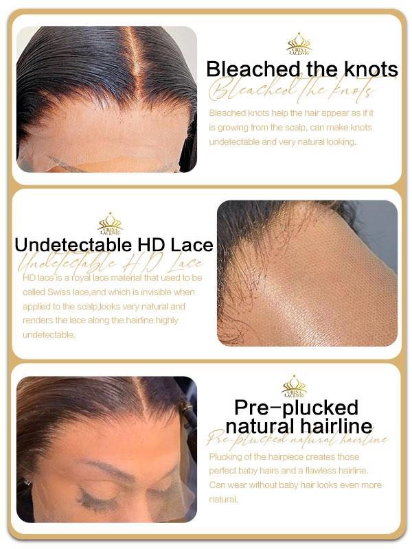 Chinalacewig HD Invisible Lace Highlight Brown Color Loose Wave 13*4 HD Human Hair Wigs NCF13