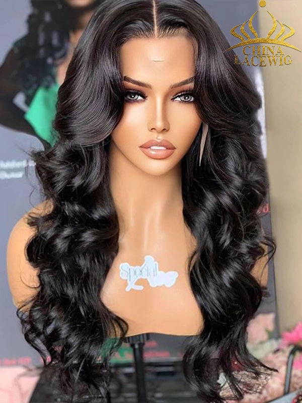 Chinalacewig Undetectable HD Lace Body Wave Lace Front Wig With Pre-plucked Hairline CF035
