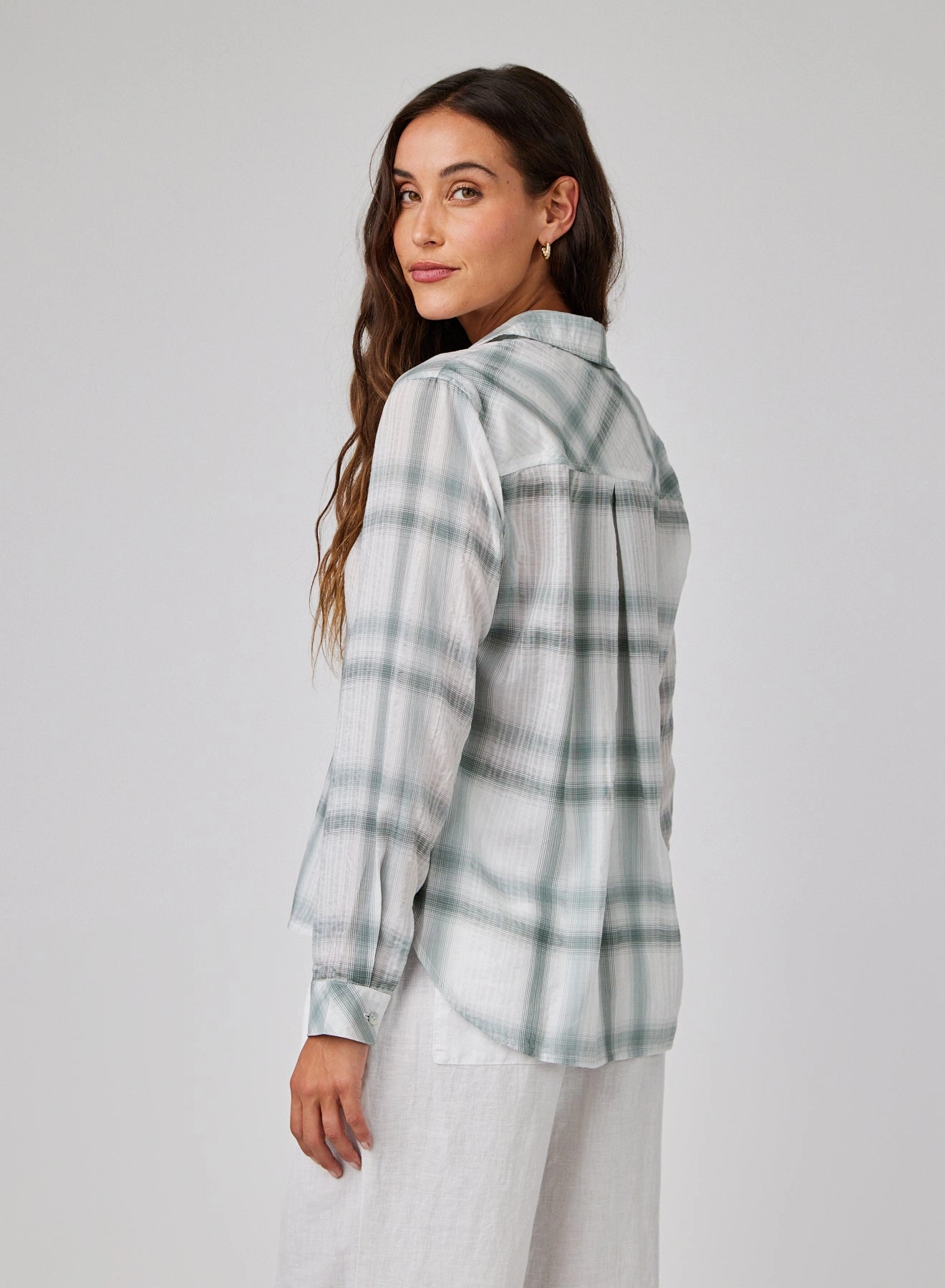 Clean Shirt - Sage Shadow Plaid