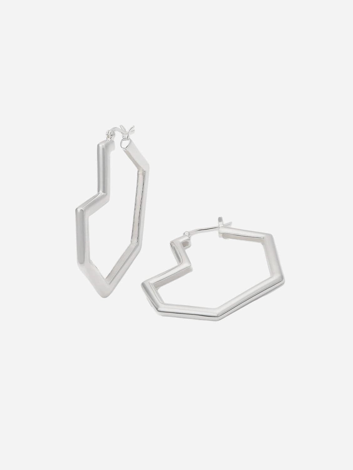 Daryl Large Hoops | Sterling Silver