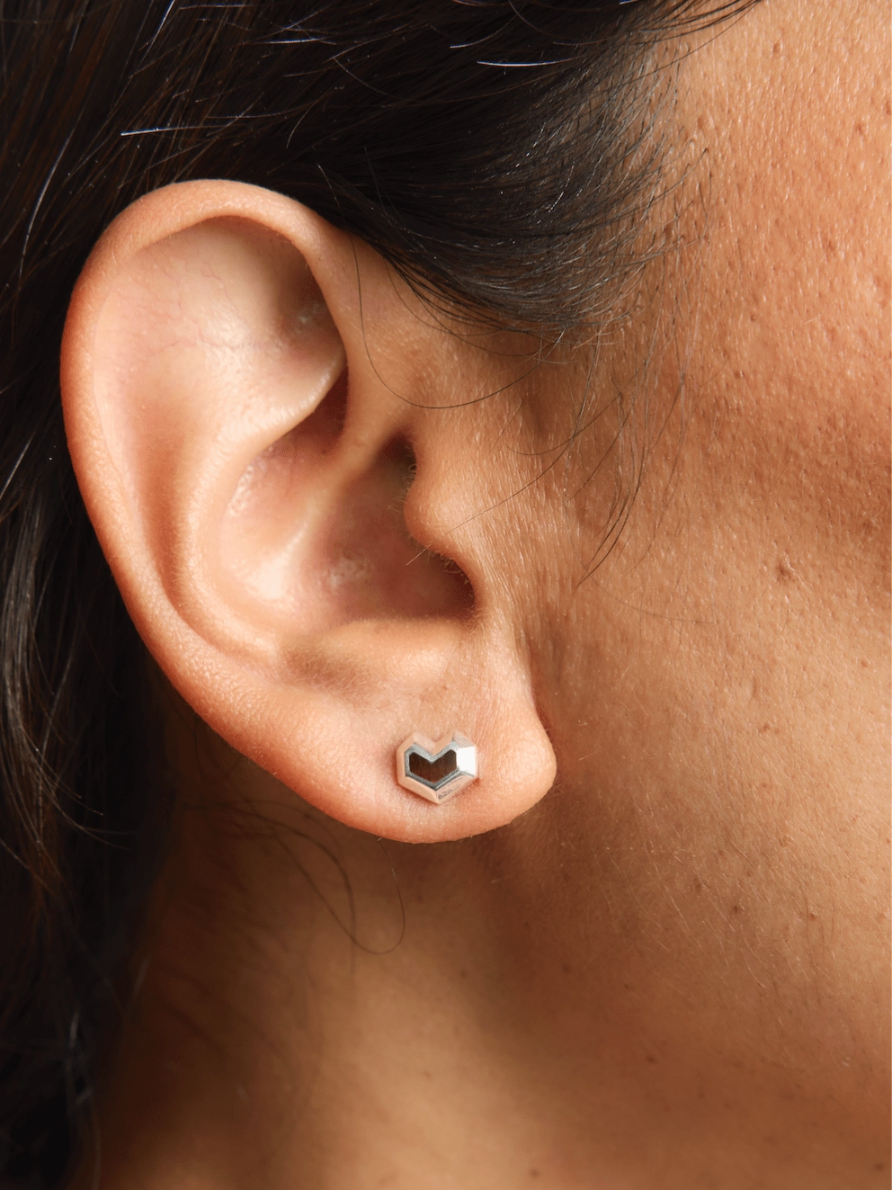 Daryl Sterling Silver Studs | Red Tiger Eye