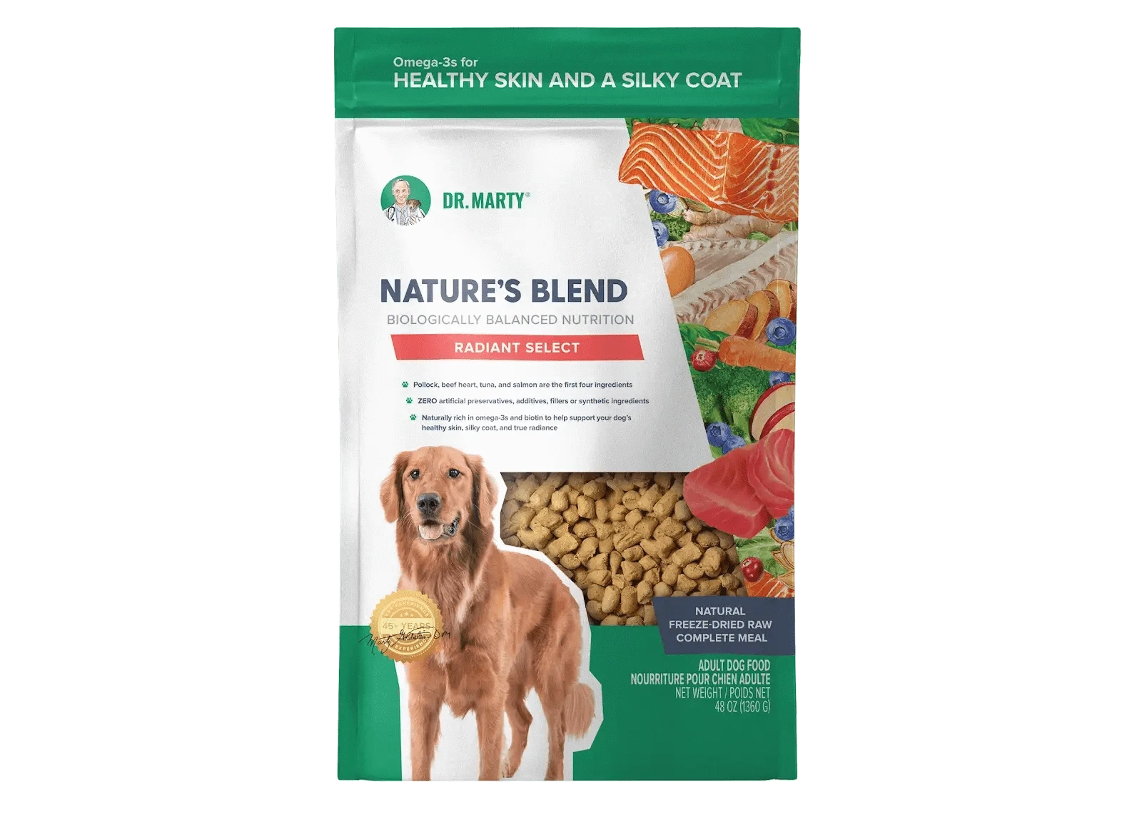 DR. MARTY Nature’s Blend Radiant Select Freeze Dried Raw Dog Food