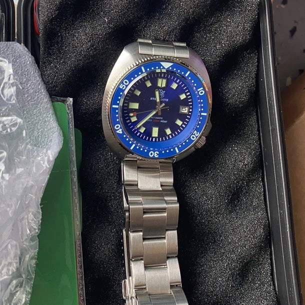 ★EU-Pre-Owned★ Steeldive SD1970 6105 Turtle Diver Watch