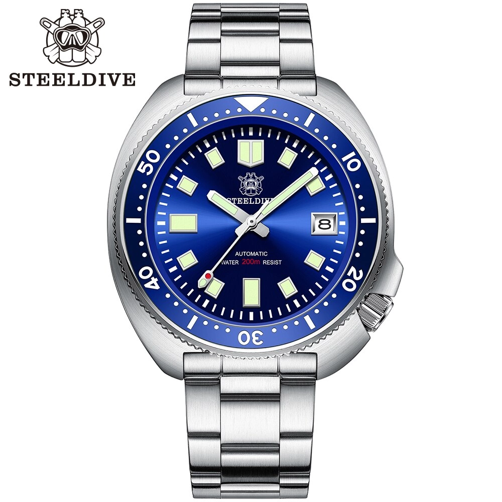 ★EU-Pre-Owned★ Steeldive SD1970 6105 Turtle Diver Watch