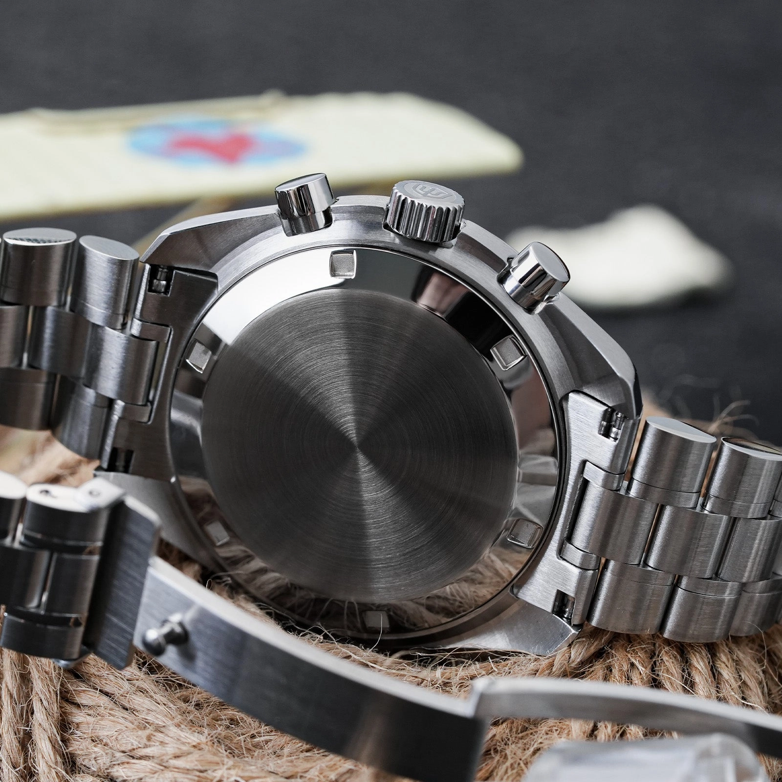 ★EU Pre-Owned★ Watchdives 39mm VK63 Chronograph Watch WD1863