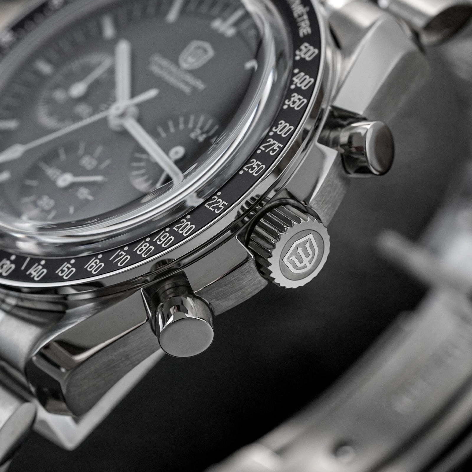 ★EU Pre-Owned★ Watchdives 39mm VK63 Chronograph Watch WD1863