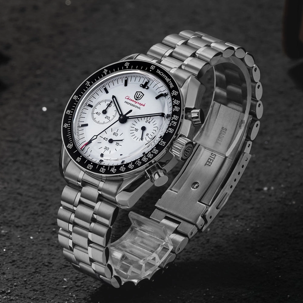 ★EU Pre-Owned★ Watchdives 39mm VK63 Chronograph Watch WD1863