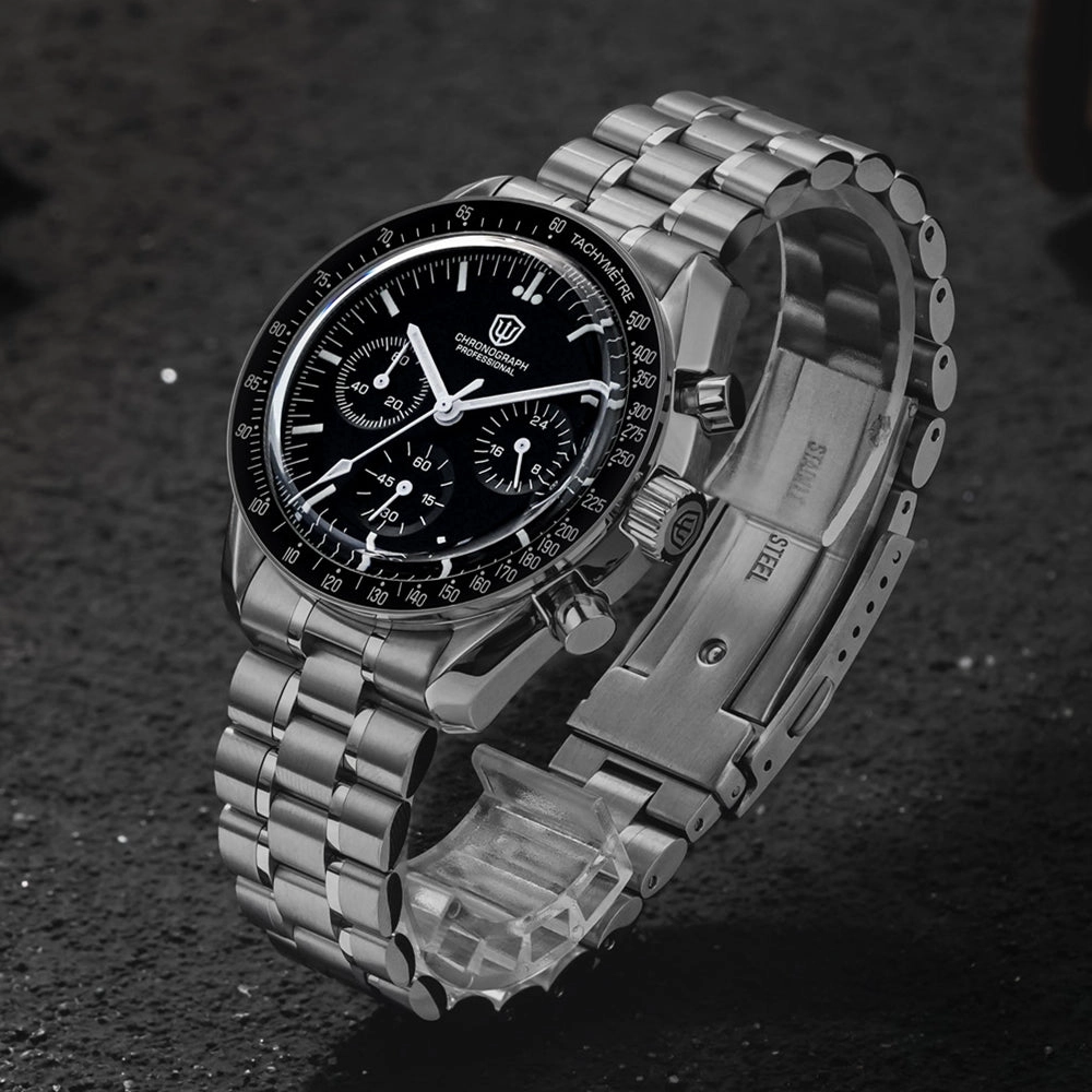★EU Pre-Owned★ Watchdives 39mm VK63 Chronograph Watch WD1863