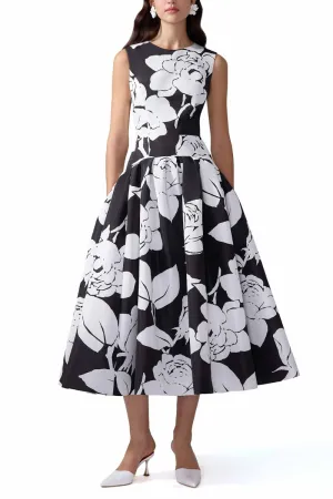 Floral-Print Midi Dress