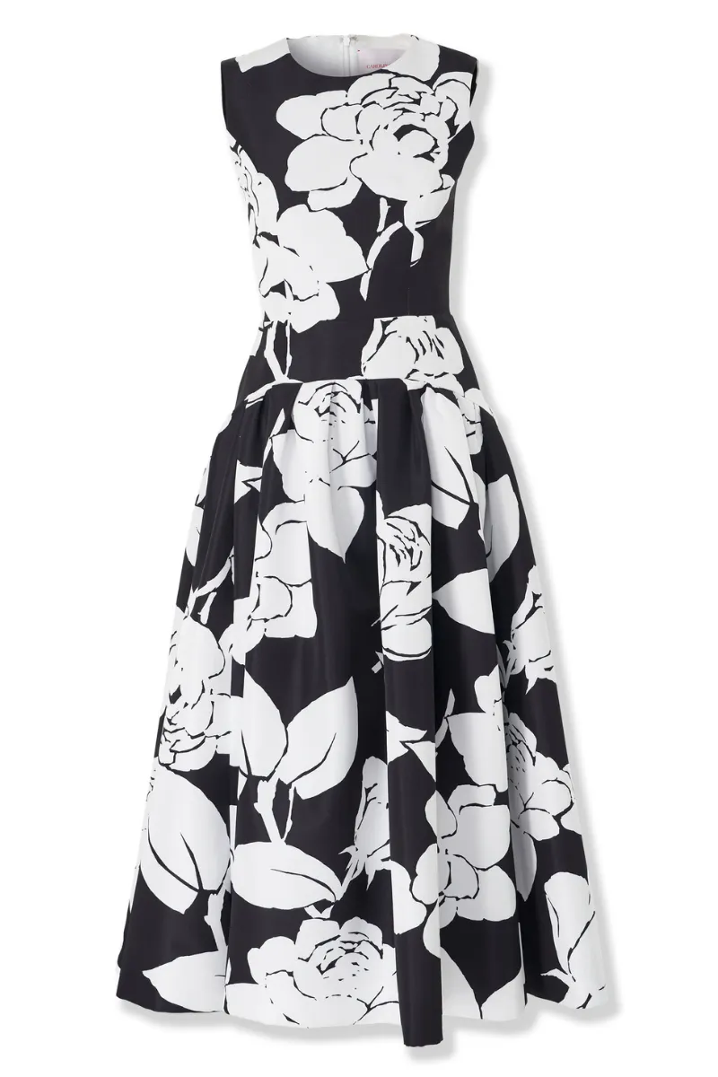 Floral-Print Midi Dress