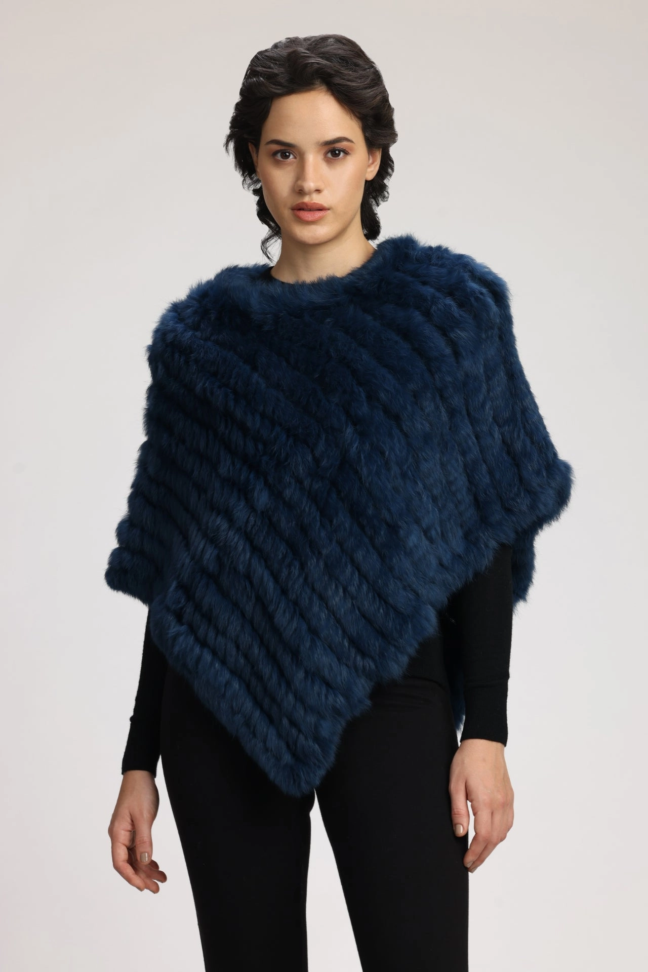 GEANA FUR PONCHO