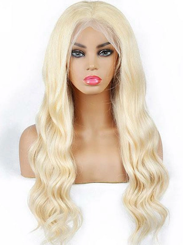 Glueless For Beginners Gorgeous Blonde  Human Hair 13x4 Transparent Lace Front Wig NCF95