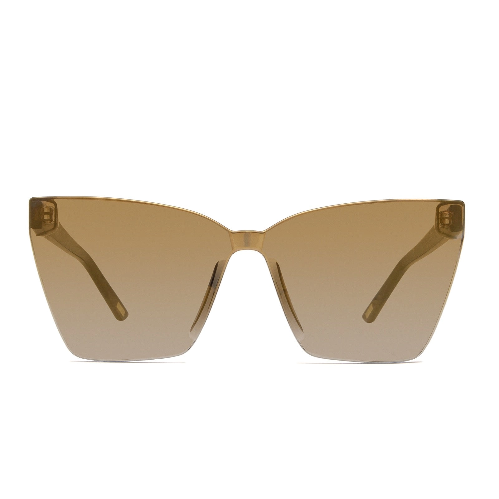 GOLDIE - DARK ORANGE TORTOISE   GOLD MIRROR SUNGLASSES