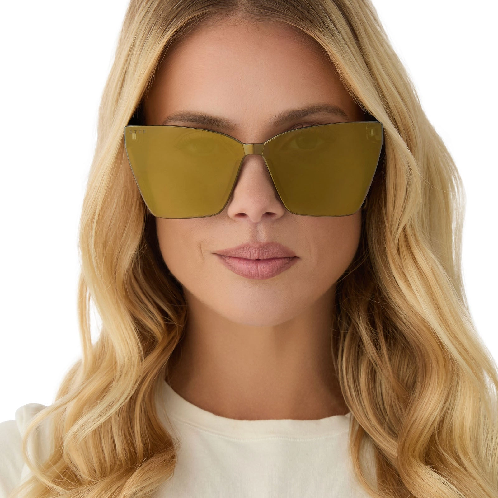 GOLDIE - KOMBU   MOSS MIRROR SUNGLASSES