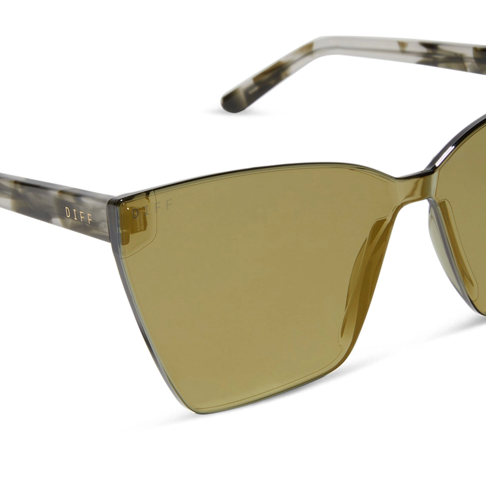 GOLDIE - KOMBU   MOSS MIRROR SUNGLASSES
