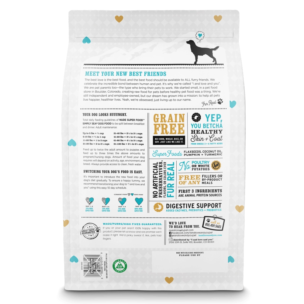 I and Love and You Grain Free Nude Super Food Simply Sea Dry Dog Food