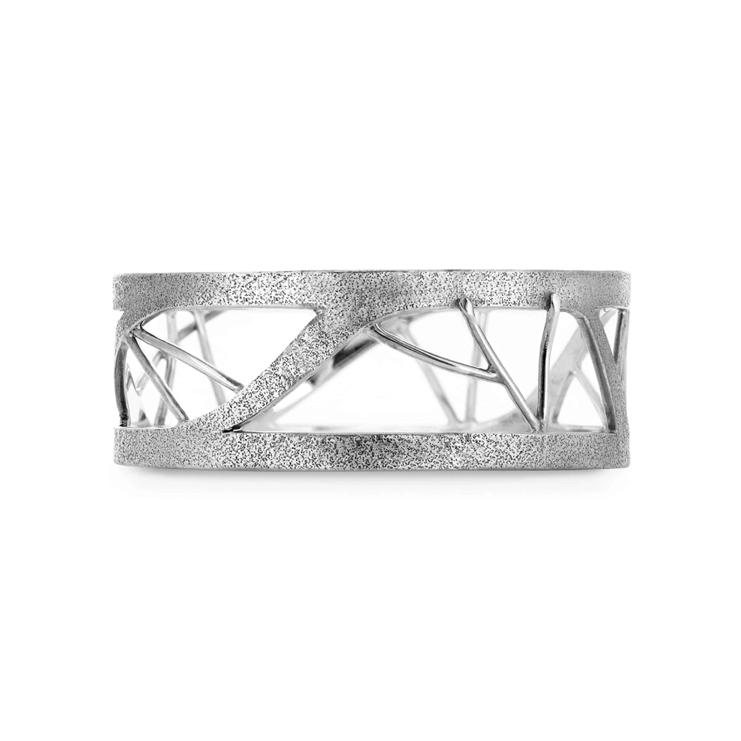 Impact Recycled 925 Sterling Silver Bangle | Silver