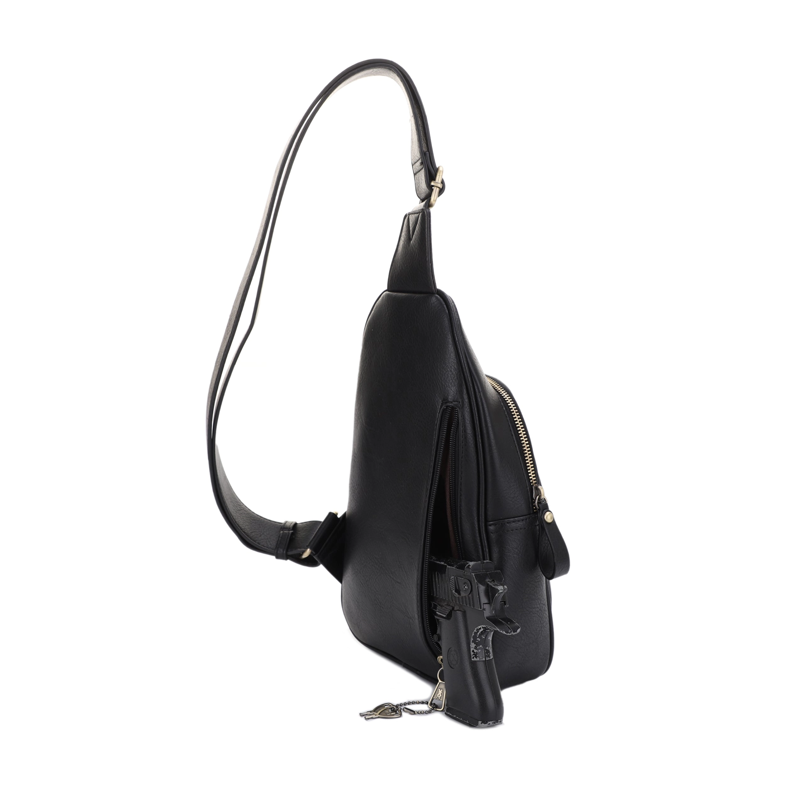 Jeannie Concealed Carry Lock and Key Sling Shoulder Backpack