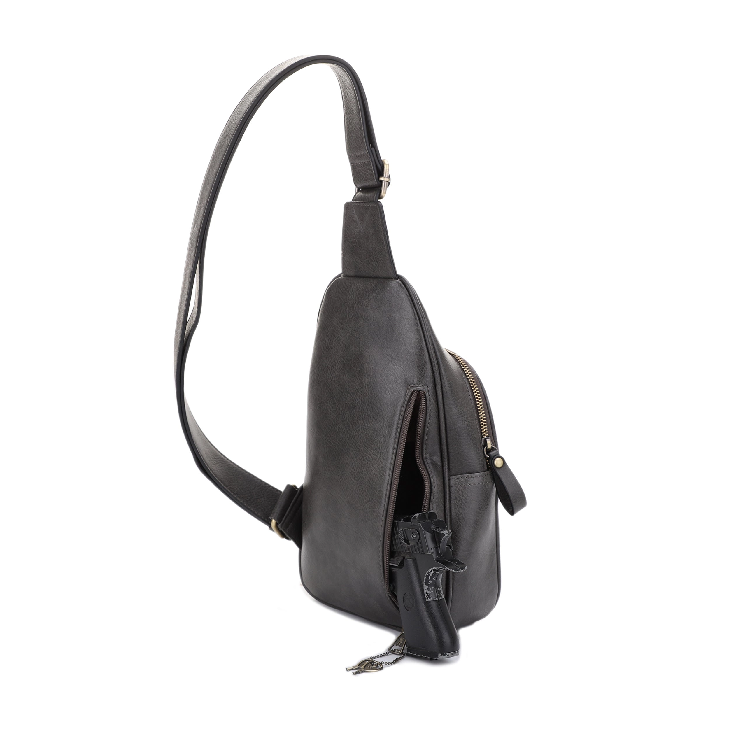 Jeannie Concealed Carry Lock and Key Sling Shoulder Backpack