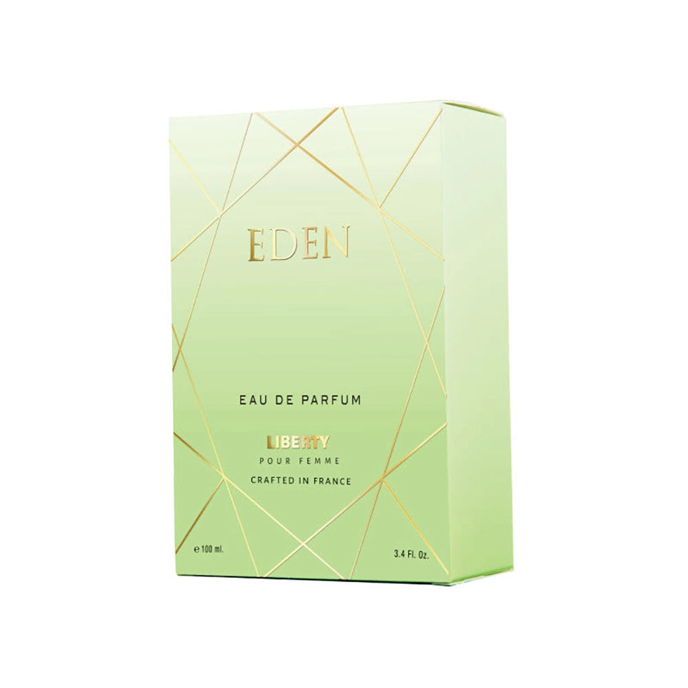 Liberty Luxury Eden Perfume for Women (100ml/3.4Oz), Eau De Parfum (EDP), Crafted in France, Long Lasting Smell, Fresh notes.