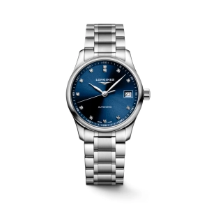 Longines Master Collection 34mm Automatic Watch with Diamonds