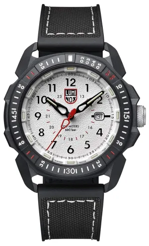 Luminox ICE-SAR Arctic CARBONOX White Dial Black Rubber Strap Date Divers Quartz Mens Watch XL.1007