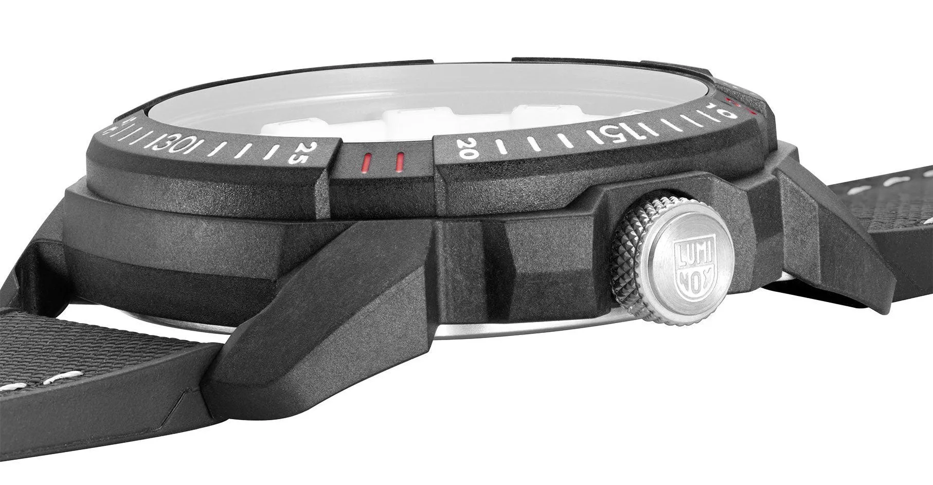 Luminox ICE-SAR Arctic CARBONOX White Dial Black Rubber Strap Date Divers Quartz Mens Watch XL.1007