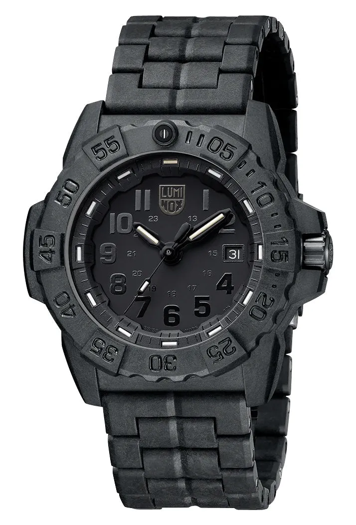Luminox Navy SEAL CARBONOX Black Dial Date Divers Quartz Mens Watch XS.3502.BO.L