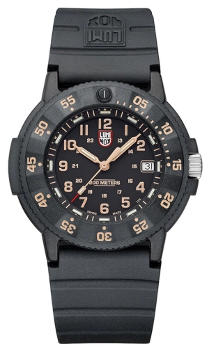 Luminox Original Navy SEAL CARBONOX Black Rubber Strap Date Divers Quartz Mens Watch XS.3001.EVO.OR.S