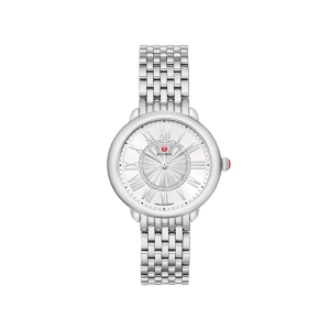 Michele Serein Mid Stainless Diamond Dial Watch