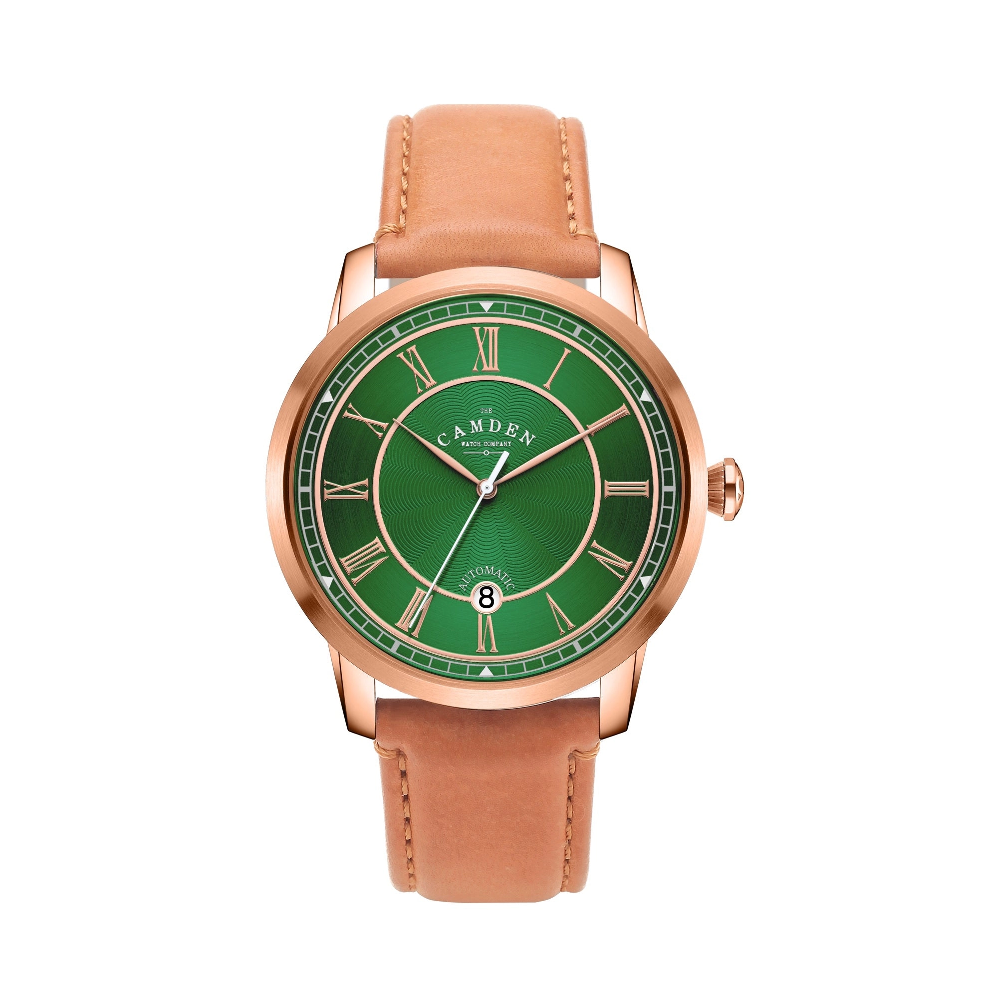 No.29 Automatic Rose Gold, Green and Tan