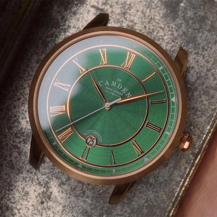 No.29 Automatic Rose Gold, Green and Tan