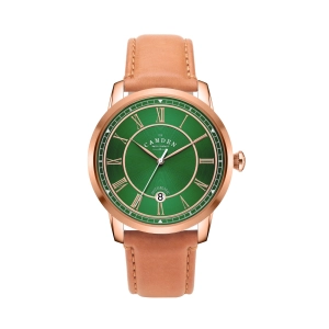No.29 Automatic Rose Gold, Green and Tan