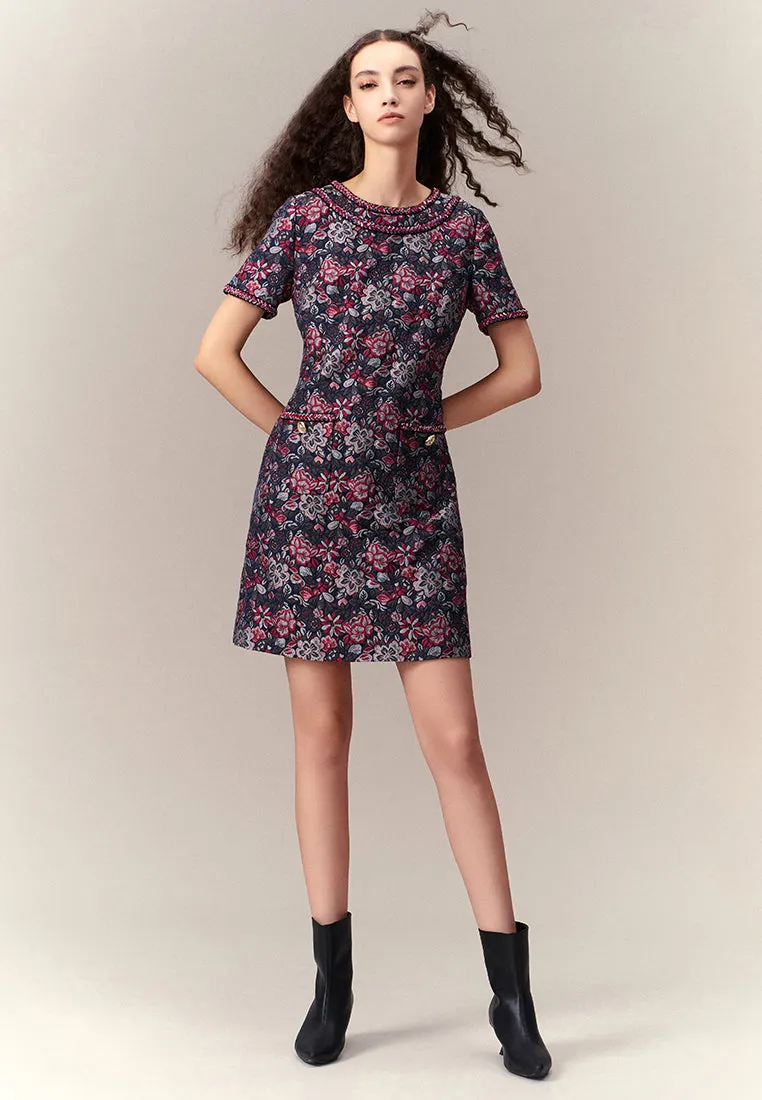 Oriental Jacquard Dress