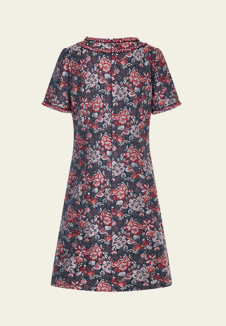 Oriental Jacquard Dress