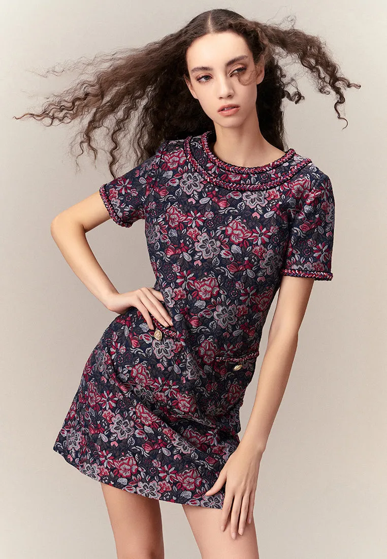 Oriental Jacquard Dress