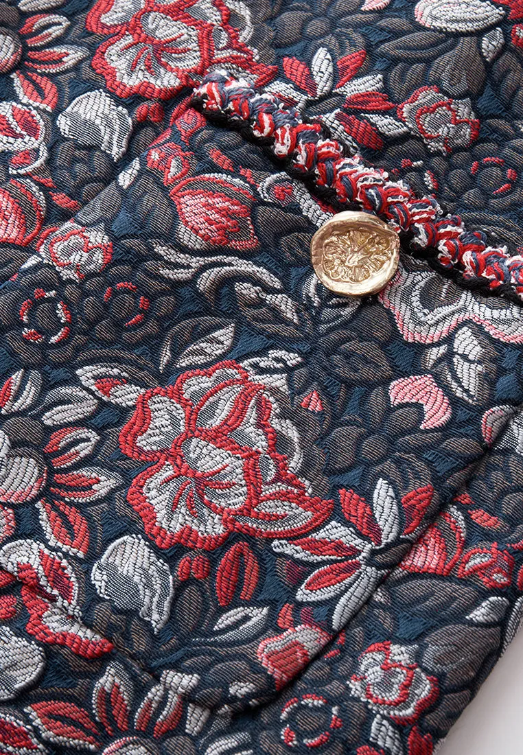 Oriental Jacquard Dress
