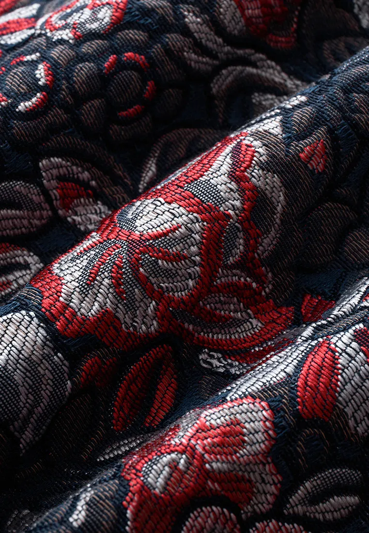 Oriental Jacquard Dress