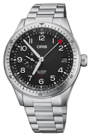 Oris Big Crown ProPilot Timer GMT Automatic Stainless Steel Black Dial Date Mens Watch 748 7756 4064-07 8 22 08