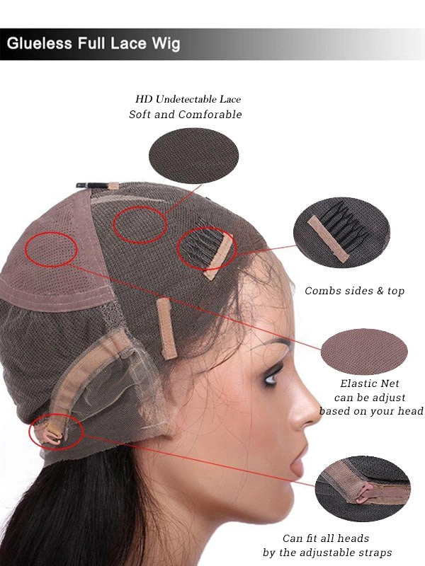 Preplucked Glueless Full HD Lace Bob Curly Wig In Density 150% CF397