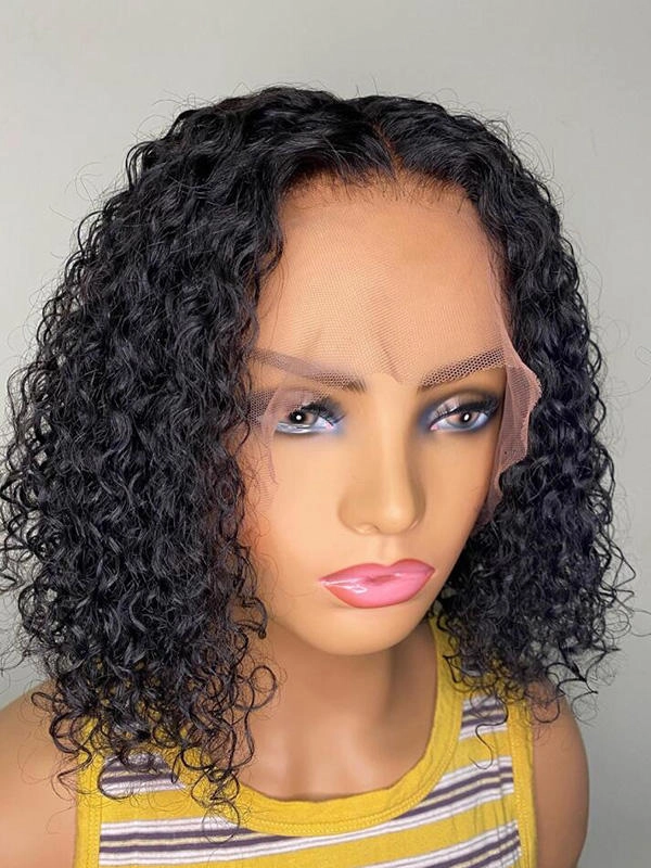 Preplucked Glueless Full HD Lace Bob Curly Wig In Density 150% CF397